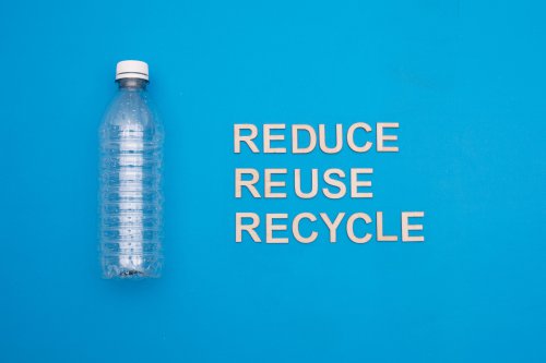reduce, reuse, recycle plastic bottles