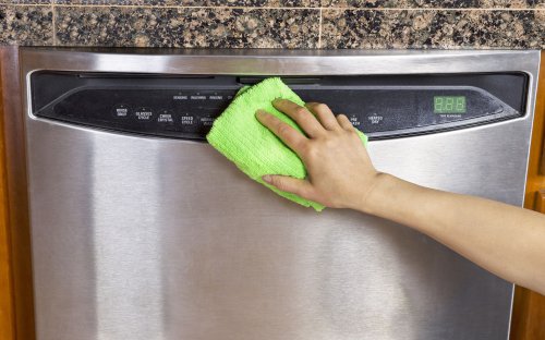 Hand Cleaning Stainless Steel Dishwasher