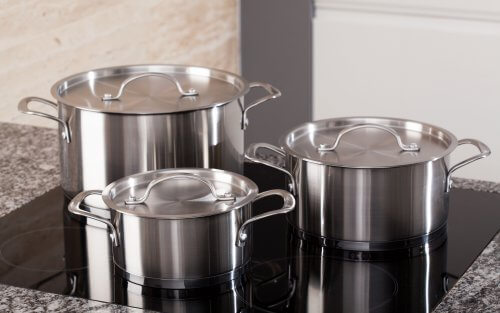 Clean Stainless Steel Pots