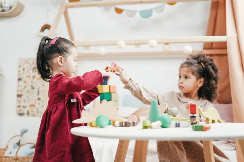 children playing with toys